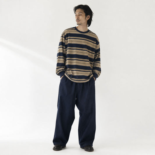 KIOKURA YAMA STRIPE SWEATSHIRT