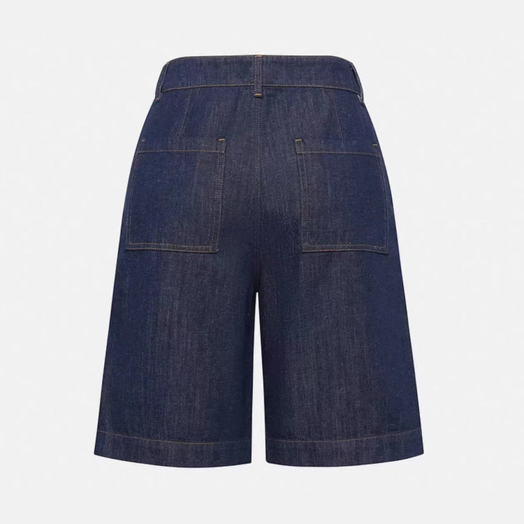 Cabinet 1400+! 2026 Spring/Summer New Tencel-Linen Blend High-Waist Casual Wide-Leg Pants Denim Shorts for Women