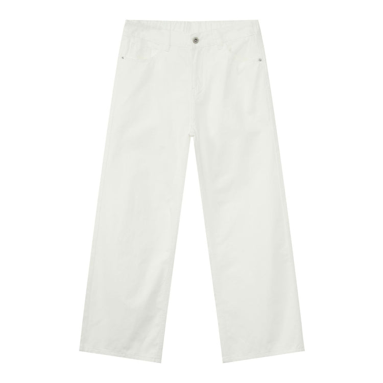 Nirben Denim|New Semi-Elasticated Waist Versatile Slacks Maillard Loose Straight Pants Pants for Men and Women