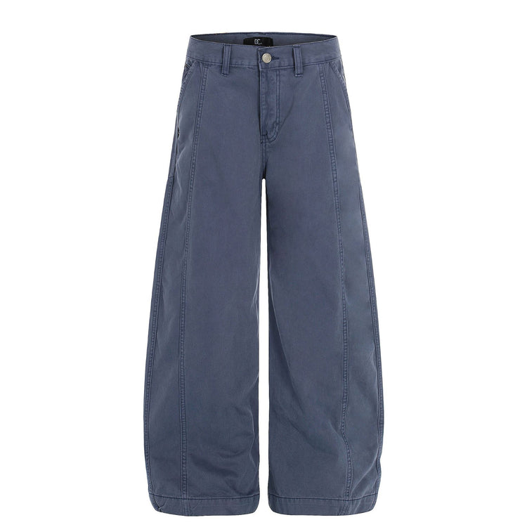 F9061 American High Street Unisex High-End Retro Craft Blue Design Men's Loose Casual Curved Knife Jeans