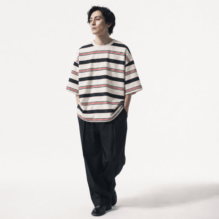 KIOKURA TIDAL STRIPE T-SHIRT