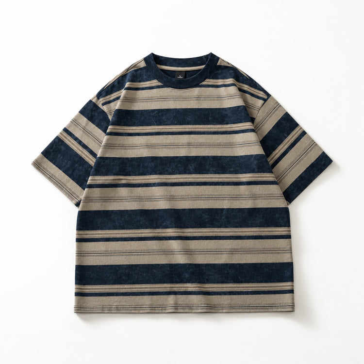 KIOKURA STRIPE CREW TEE