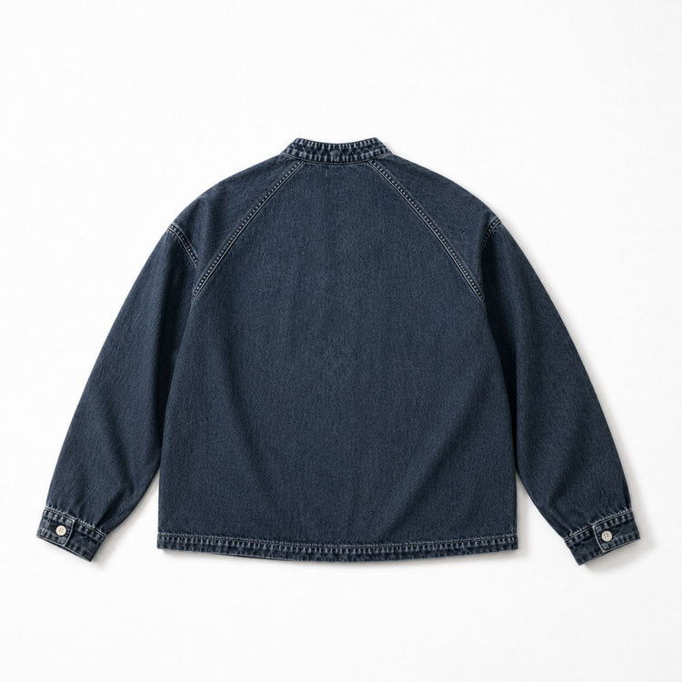 KIOKURA FADED HENLEY SWEATSHIRT