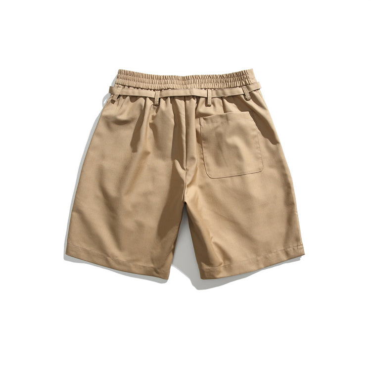 Fudaole x UNDREST Japanese retro trendy brand belt casual five-point pants loose versatile shorts URDK26