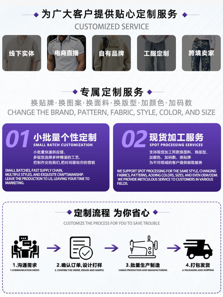 Shanggu Menswear summer new pure cotton trendy men's utility jeans, American vintage loose mid-rise shorts