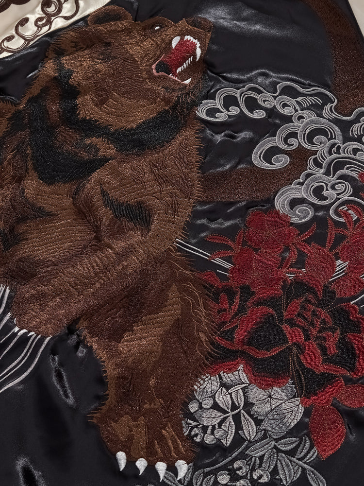 Heavy embroidered jackets, jackets, baseball uniforms, satin Yokosuka trendy brands