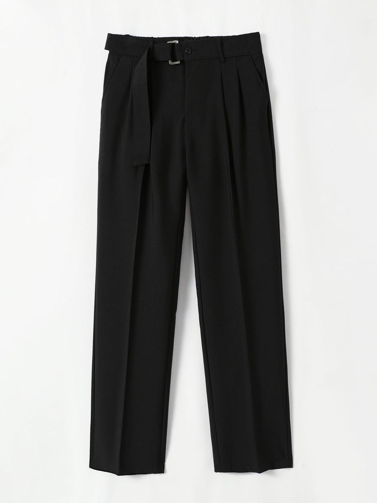 Spring and summer men's slacks men's straight loose men's trousers, high-quality trend, drape, anti-wrinkle suit pants men