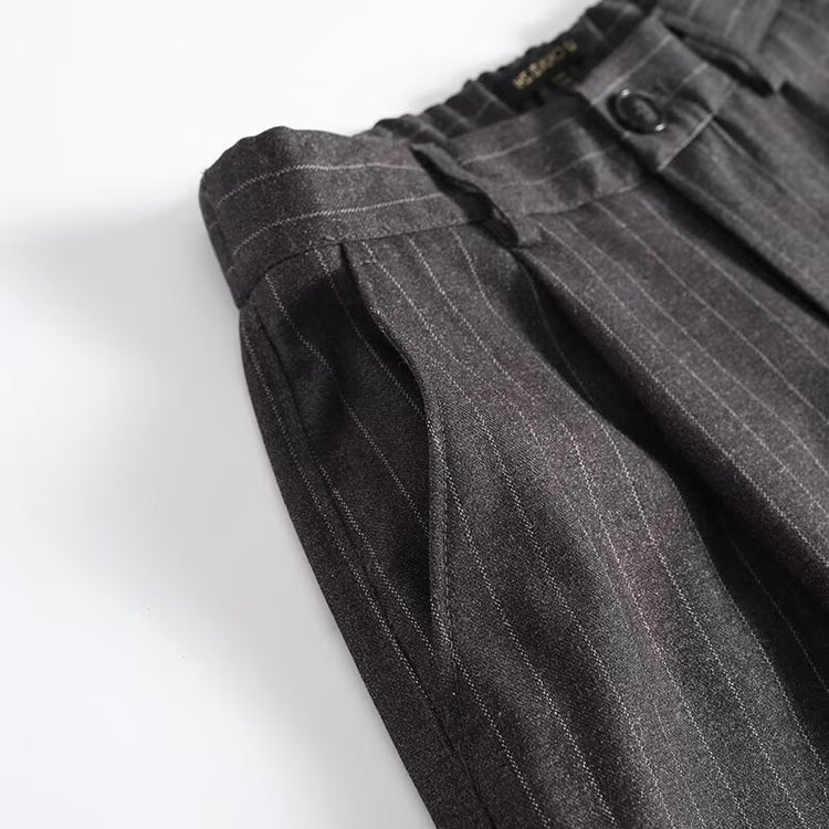 BM&MD&ZA Fall/Winter New Women's Commuter Fashion Pinstripe Wide-Leg Pants 05024524401