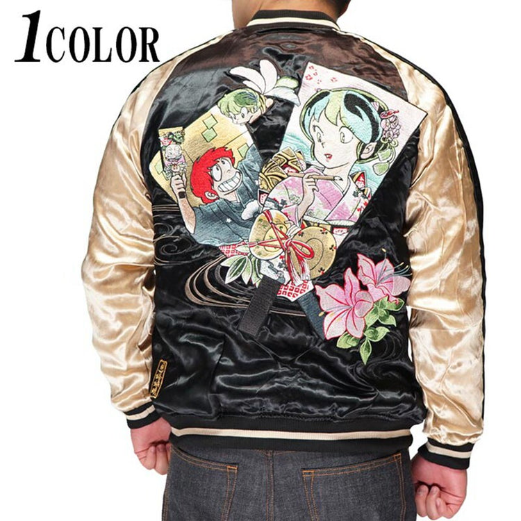Japanese Yokosuka embroidered jacket, retro anime co-branded lucky star kid Ram feather board Rumiko Takahashi