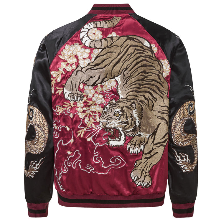 Heavy Thorn - Reversible SUKAJAN Dragon and Tiger Heavyweight Embroidered Chinese-style Jacket Yokosuka Kasho Divine Beast