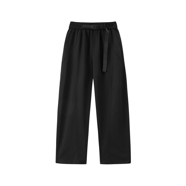 Men's casual pants 2025 new loose straight-leg sports pants, ice silk summer thin long pants, unisex