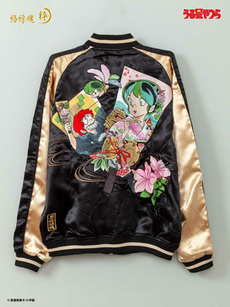 Japanese Yokosuka embroidered jacket, retro anime co-branded lucky star kid Ram feather board Rumiko Takahashi