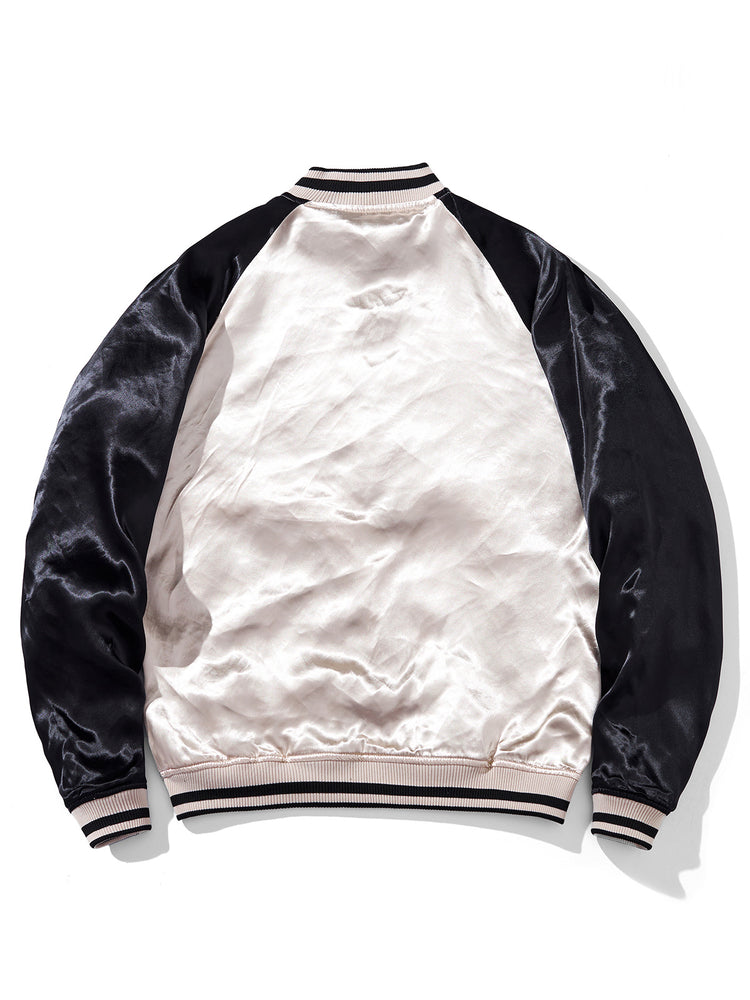 Huaxia Junpin Chinese style national tide heavy industry reversible jacket casual embroidery baseball uniform jacket ins men's S033