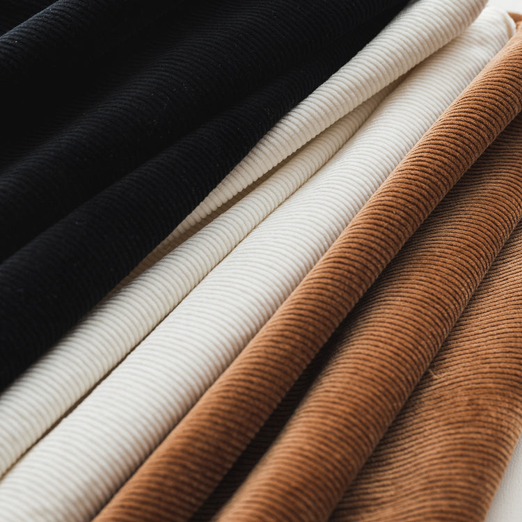 Elegant pleated tapered nine-point pants, kapok mixed with corduroy, stretch semi-elastic waist wide casual pants 51019