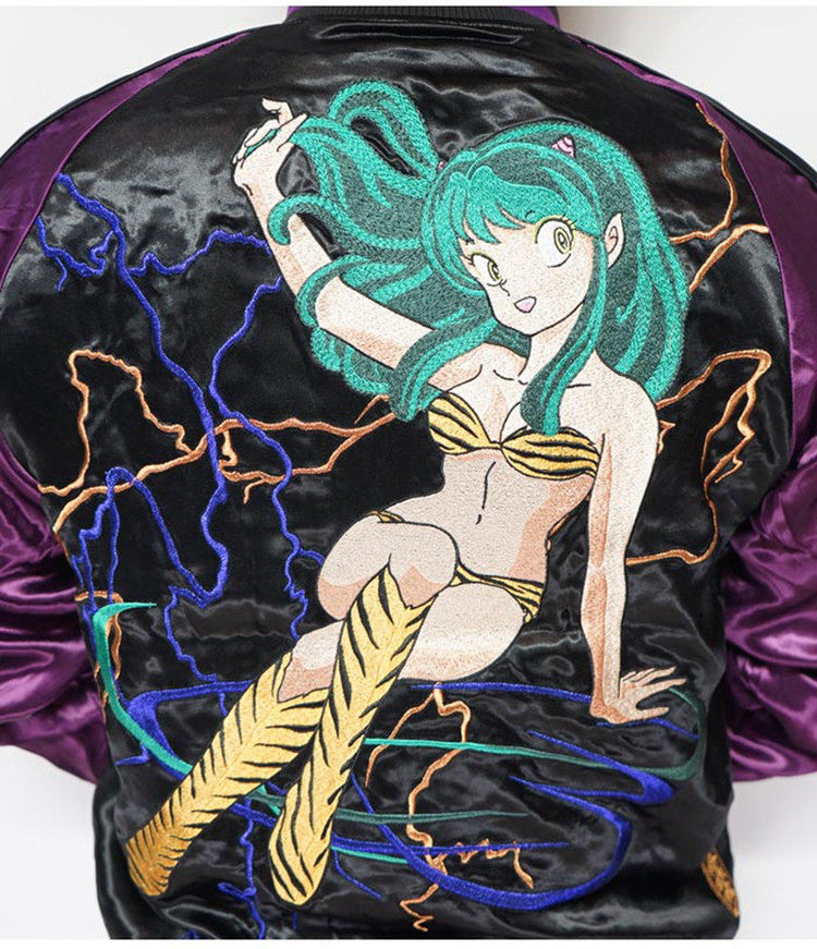 Japanese Yokosuka embroidered jacket Spring and Autumn jacket anime co-branded lucky star kid Ram Takahashi Rumiko