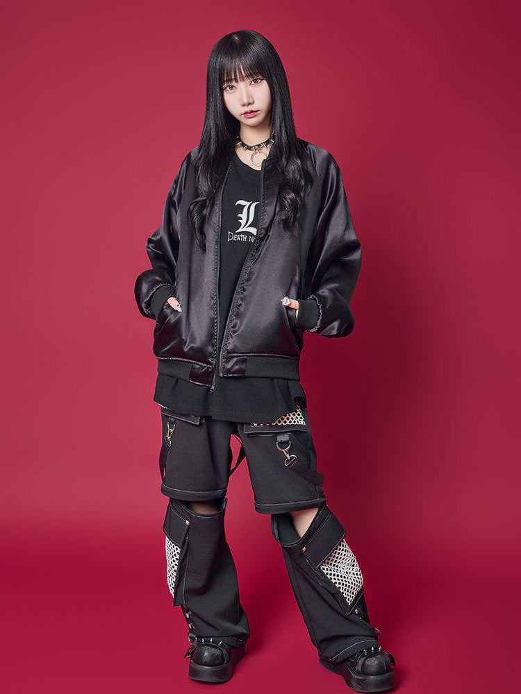 Japanese UD × Death Note leu L Yokosuka Heavy Industries embroidered reversible jacket long-sleeve for men and women