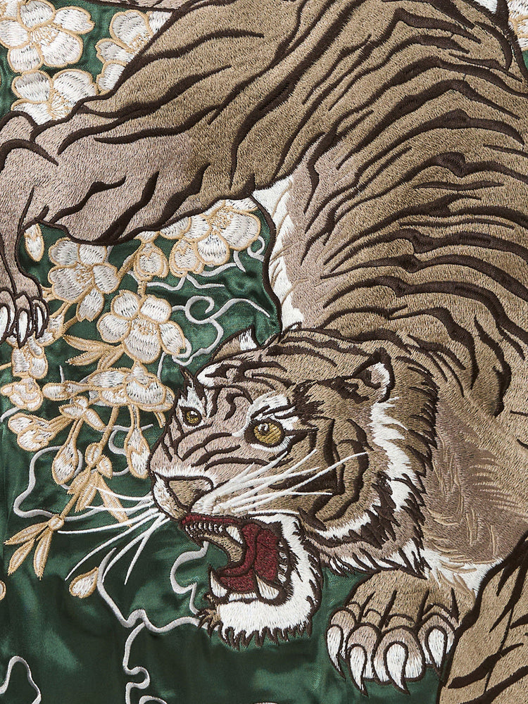 Heavy Thorn - Reversible SUKAJAN Dragon and Tiger Heavyweight Embroidered Chinese-style Jacket Yokosuka Kasho Divine Beast