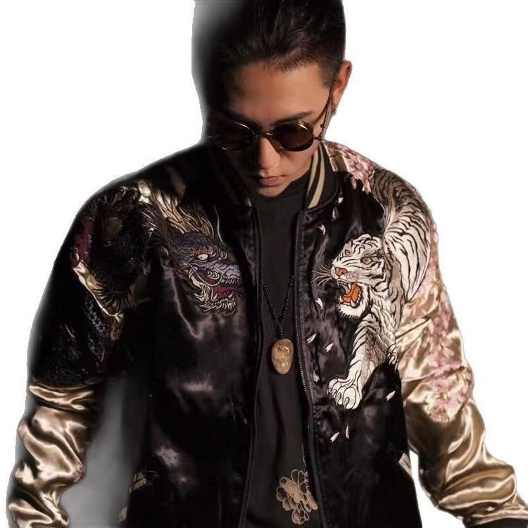 2025 limited spring and autumn men's jacket trend Korean cargo jacket men's casual thin loose beast men's clothing
