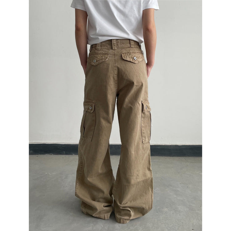 2025 Distressed Vintage American Cargo Pants American Vintage Loose Casual Cleanfit Pants for Men and Women