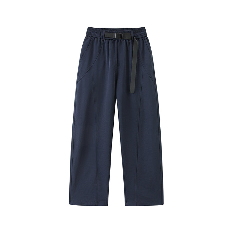 Men's casual pants 2025 new loose straight-leg sports pants, ice silk summer thin long pants, unisex